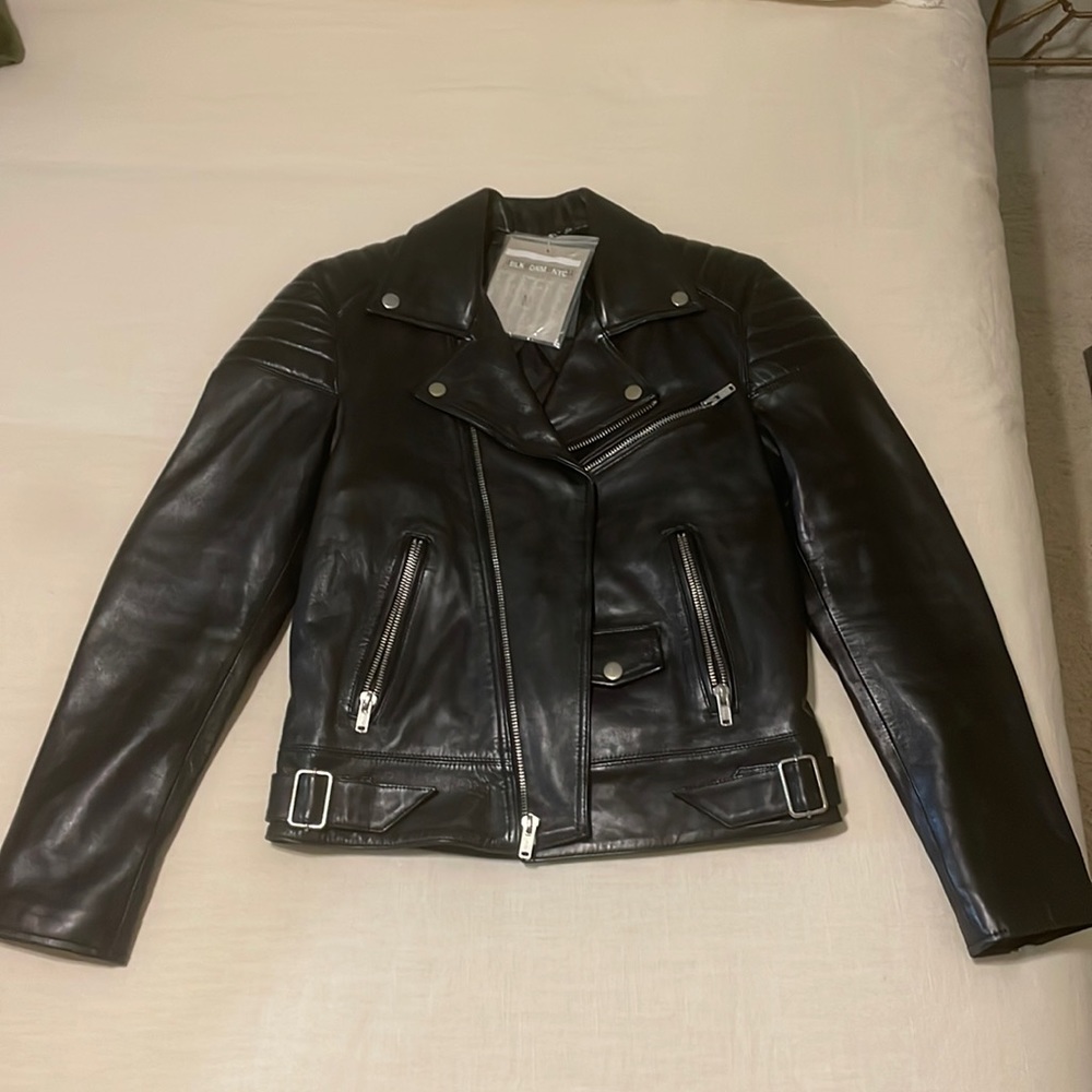 Brand New BLK DNM NYC 100% Genuine Leather Moto Jacket.